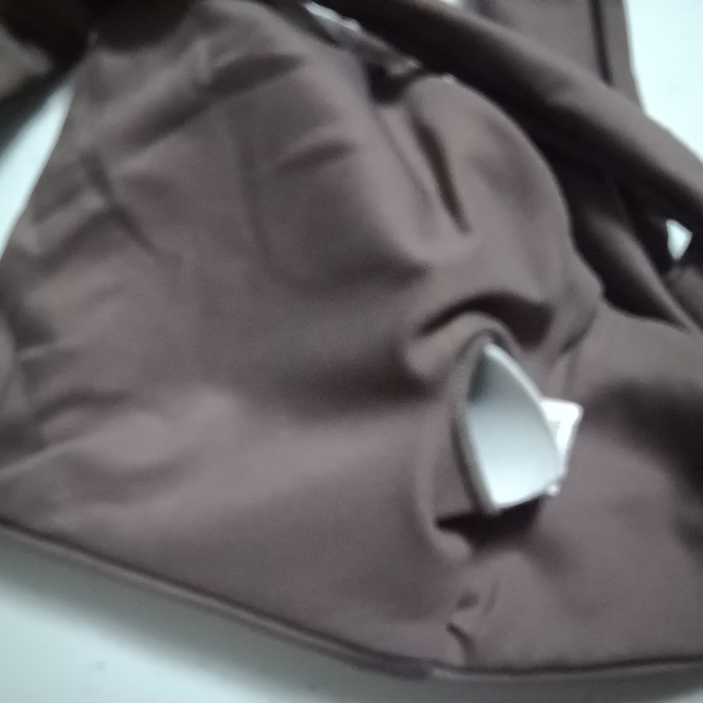 NWOT Minimalist Brown Triangle Bikini Set - Picture 6 of 7